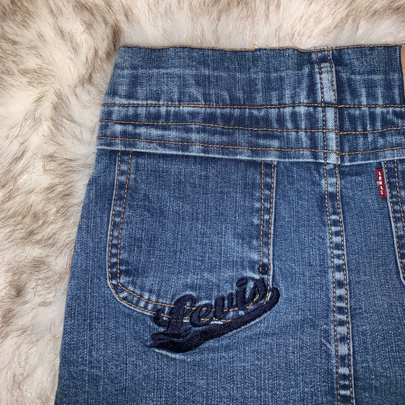 Kids Vintage Levi’s Denim Mini Skirt ❤️ - Picture 4 of 5